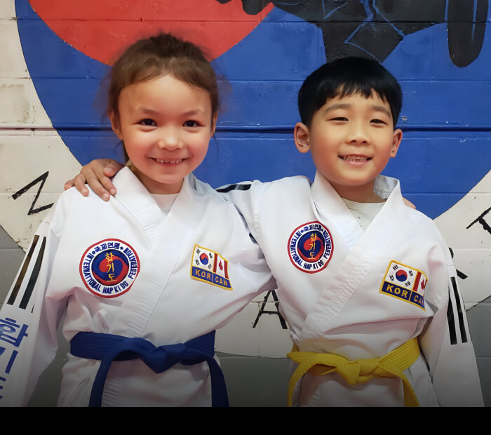 Students of Hapkido kids martial arts classes in Port Moody Metro Vancouver British Columbia